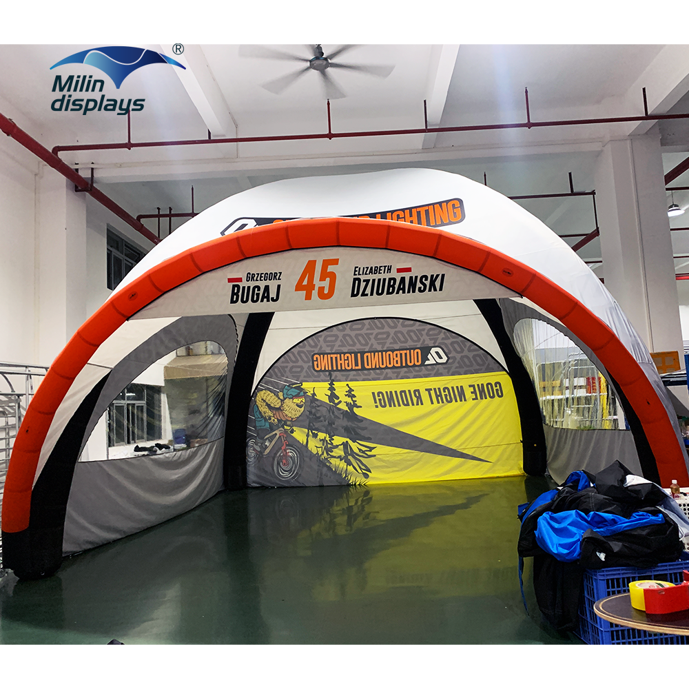 Outdoor Sports Racing Tent Advertising Spider X  Air Dome Gazebo Custom Brand Trade Show Inflatable Tent for Sale