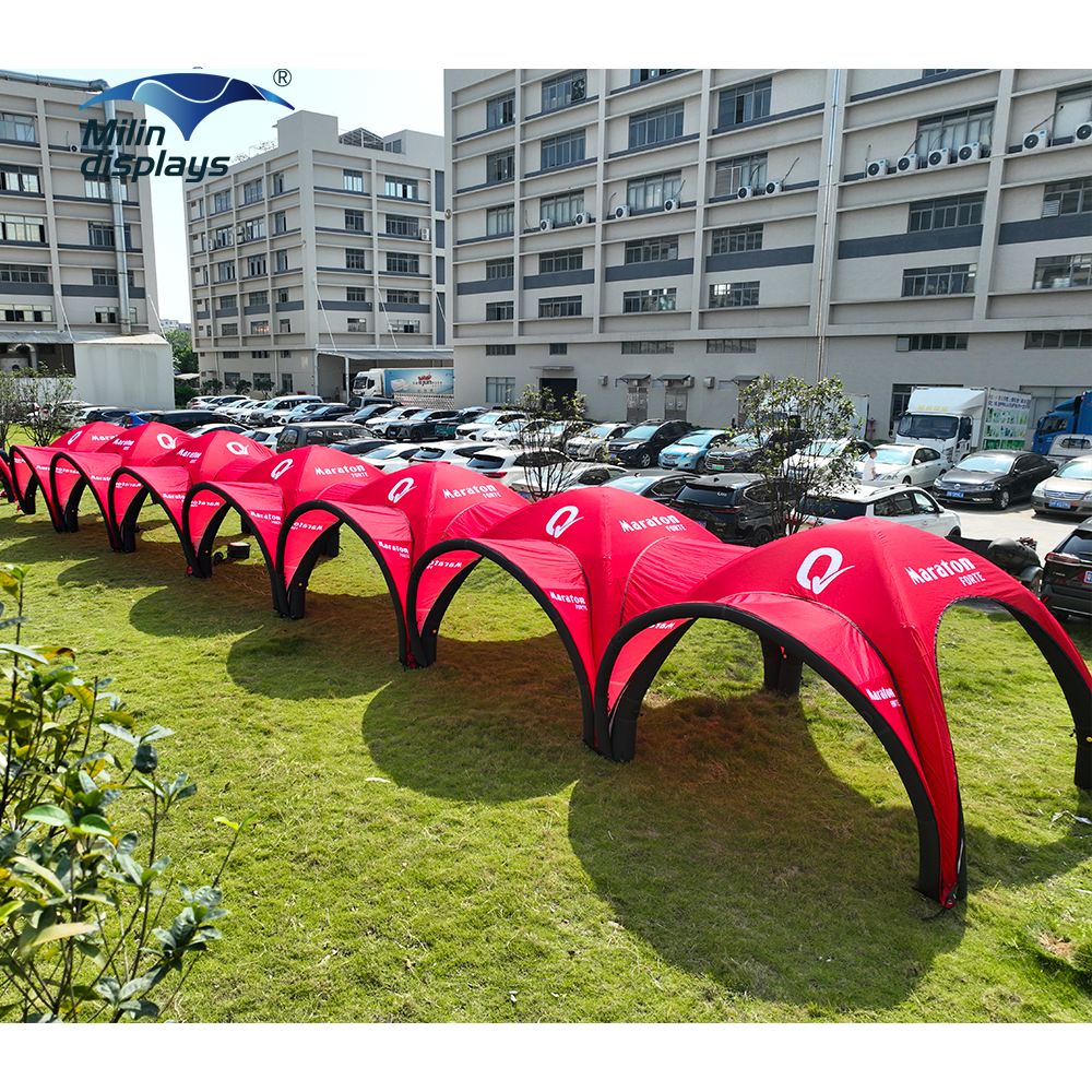 Custom Outdoor Sports Sunshade Canopy Advertising Roof Spider X  Air Dome Gazebo Tent  Inflatable Trade Show Tent for Racing