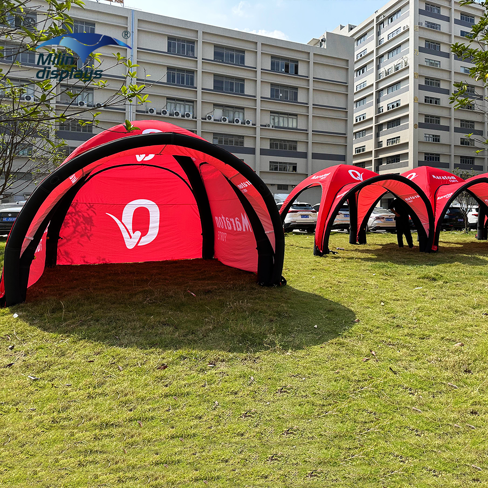 Custom Outdoor Sports Sunshade Canopy Advertising Roof Spider X  Air Dome Gazebo Tent  Inflatable Trade Show Tent for Racing