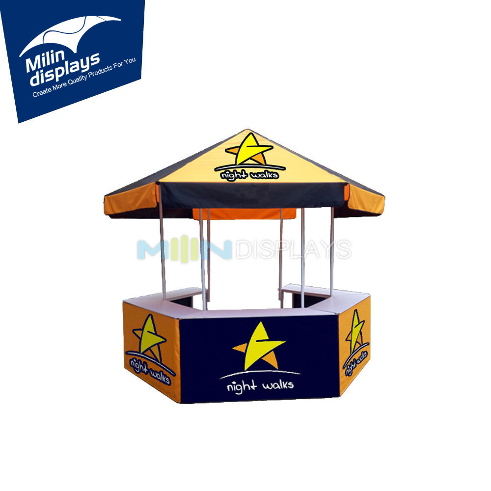 Hexagonal Metal Promotion Dome Tent Sales Kiosk Booth  Tent for Trade Show Event