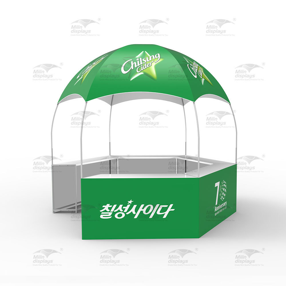 Heavy duty 10*10ft Advertising Kiosk Dome Tent, Promotion Hexagonal Booth Tent, Event Trade Show Tent