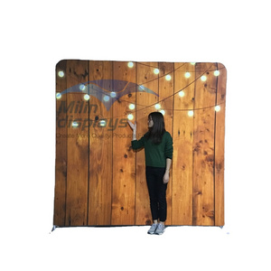 Modern new style photo booth backdrops aluminum rack stand single fabric wall stand for wedding, booth and trade show