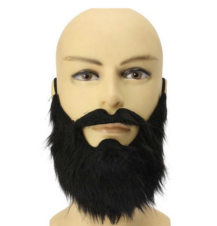 Party black pirate big full face fake beards MMO-0147