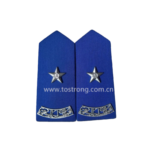 Custom Saudi Arabia Tactical Shoulder Boards Uniform Epaulette Officer Badge Epaulettes Ranks for Uniform