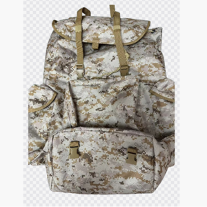 Outdoor knapsack Large Surplus Tactical Backpack Field Pack Desert Camouflage 65L External Frame Backpack with Chest Rig