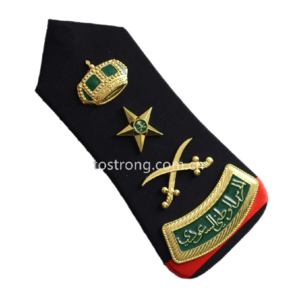 TOSTRONG Factory Custom Saudi Arabia Tactical Shoulder Boards Uniform Epaulette Officer Badge Epaulettes Ranks for Uniform