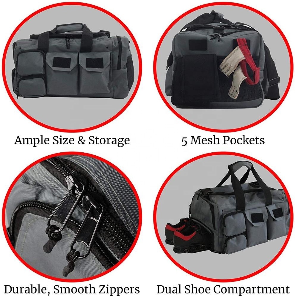 Customized Duffle Bags Outdoor Travel Bags Custom Made High Quality Gym Bags Storage Compartments