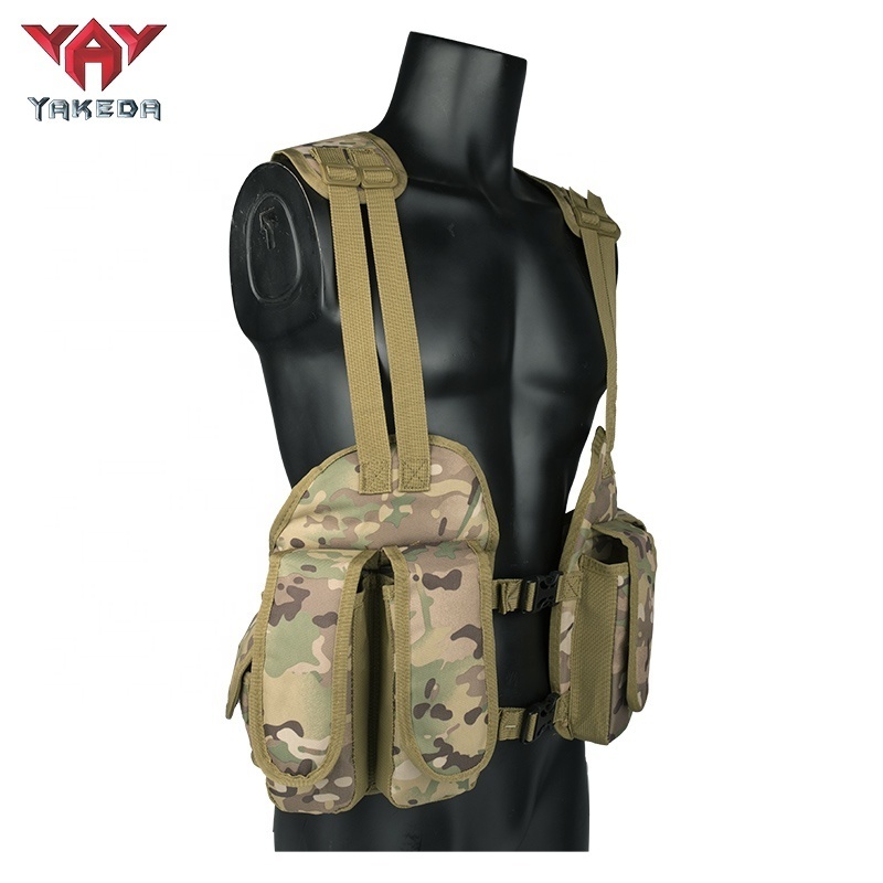 Yakeda High Quality Compact Utility Tool Crossbody Harness Vest Conceal Tactical Modular Assault Chest Rig With Magazine Pouches