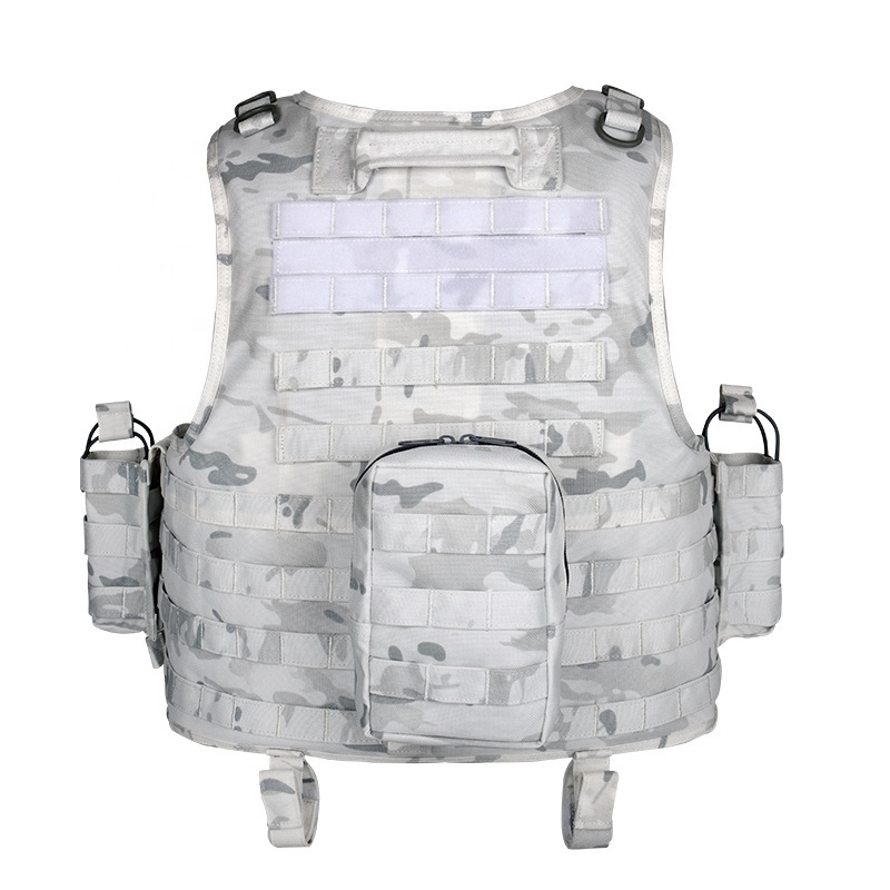 YAKEDA Tactico Winter Hunting White Camouflage Molle Chaleco Tactico Soft Combat Training Tactical Vest