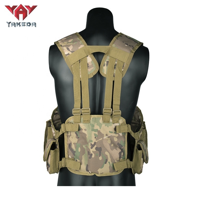 Yakeda High Quality Compact Utility Tool Crossbody Harness Vest Conceal Tactical Modular Assault Chest Rig With Magazine Pouches