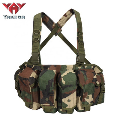 ON SALE YAKEDA Coyote Magazine Tactical Vest Chicom  Chest Rig Woodland MC Training Vest