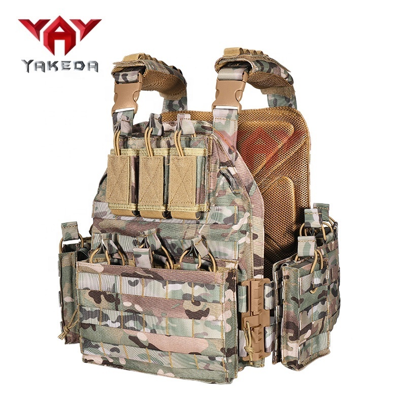 YAKEDA In Stock Hunting Vest Chaleco Tactico Personal Protective Plate Carrier Tactical Vest Colete Tatico