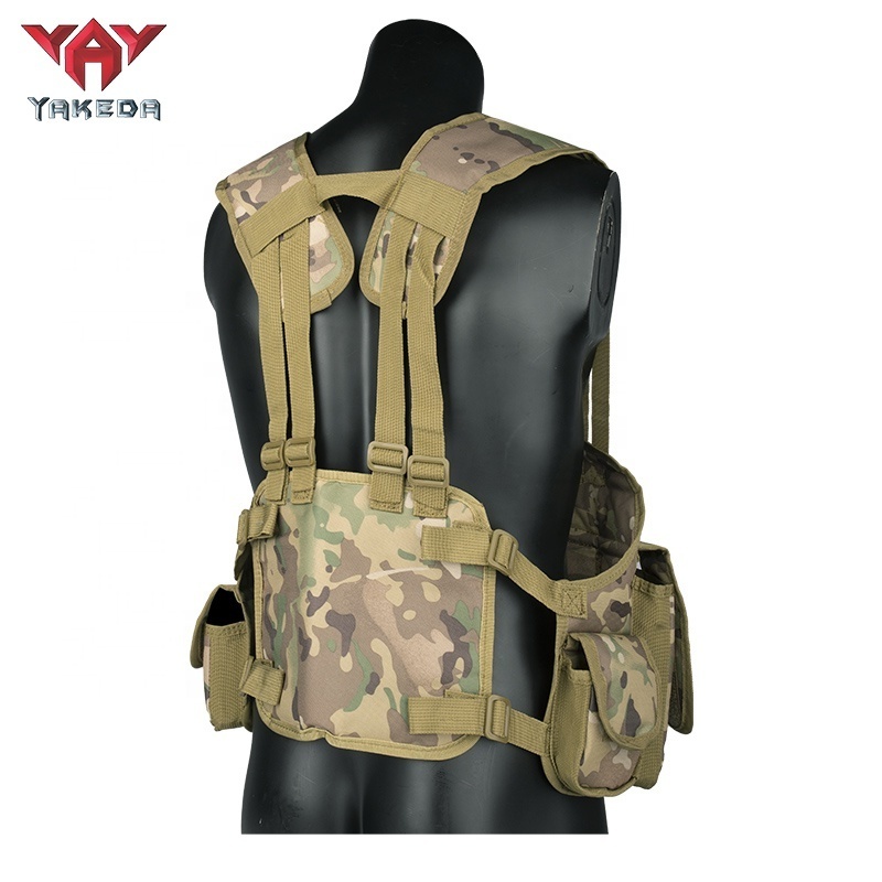 Yakeda High Quality Compact Utility Tool Crossbody Harness Vest Conceal Tactical Modular Assault Chest Rig With Magazine Pouches