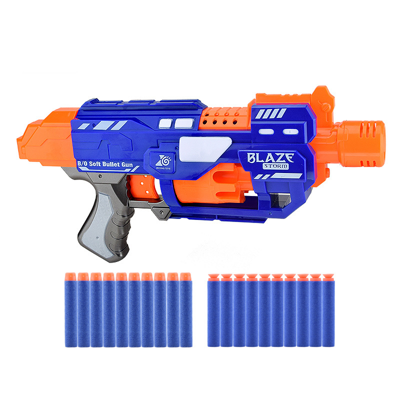 ODM OEM Small Toy Guns Electric with Sound and Foam Bullets Dart Blaster Long Range Shoot guns for Boys Free Sample