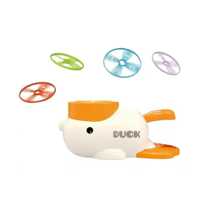 flying disc launcher Toys Training Duck Frisby Game Shooting and Catching Toys flying disc launcher Set Kids Outdoor Yard Sport