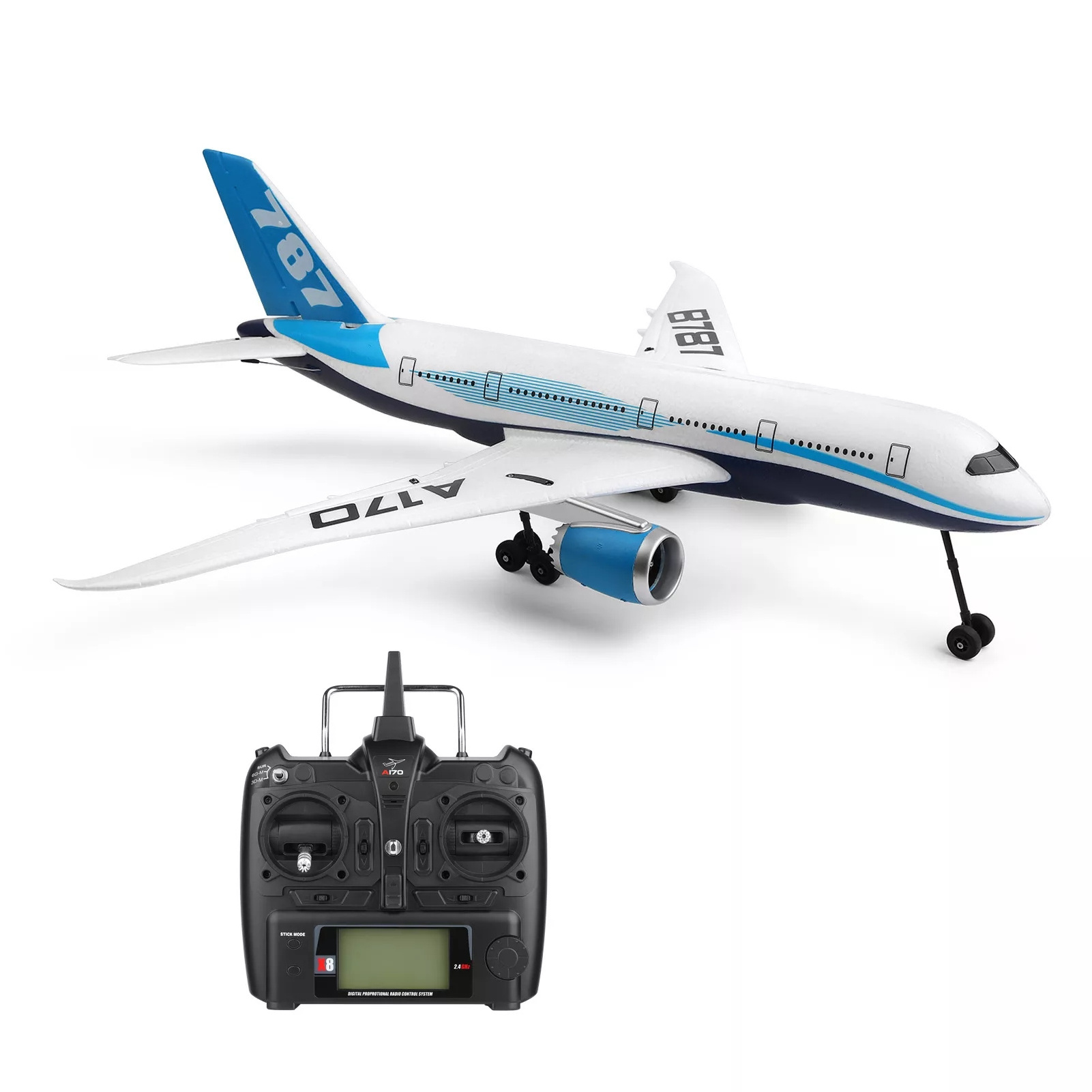 New WLtoys A170 Boeing 787 2.4G RC Air plane 3D/6G EPO Craft Foam Brushless EPO Electric Glider Fighter