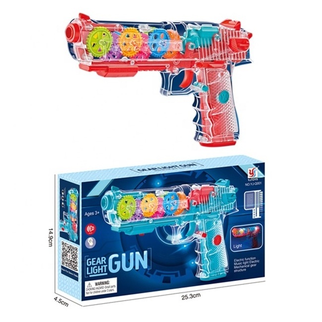 Wholesale China Plastic Pistolas de juguete Electronic Color Toy Gun for Kids with Lights Gear for Kids Gun of Swat