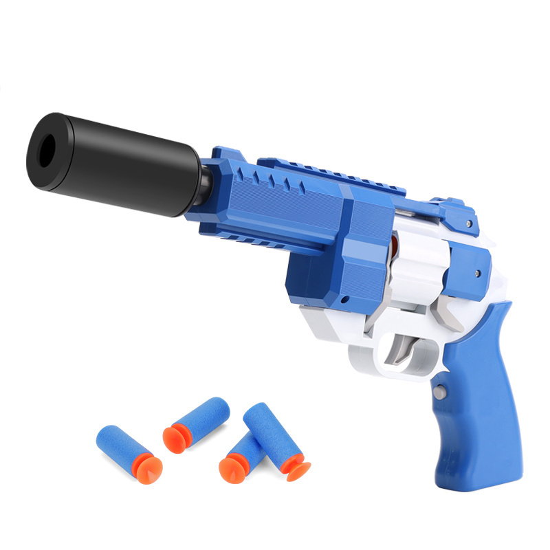 Boys Sniper Dart Electric Toy Revolver Pistol Air Soft Gun