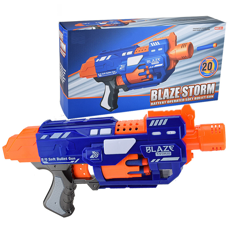 ODM OEM Small Toy Guns Electric with Sound and Foam Bullets Dart Blaster Long Range Shoot guns for Boys Free Sample