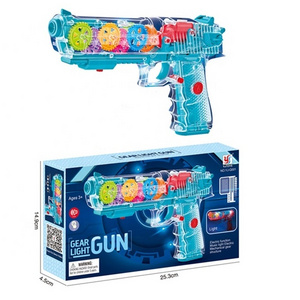 Wholesale China Plastic Pistolas de juguete Electronic Color Toy Gun for Kids with Lights Gear for Kids Gun of Swat