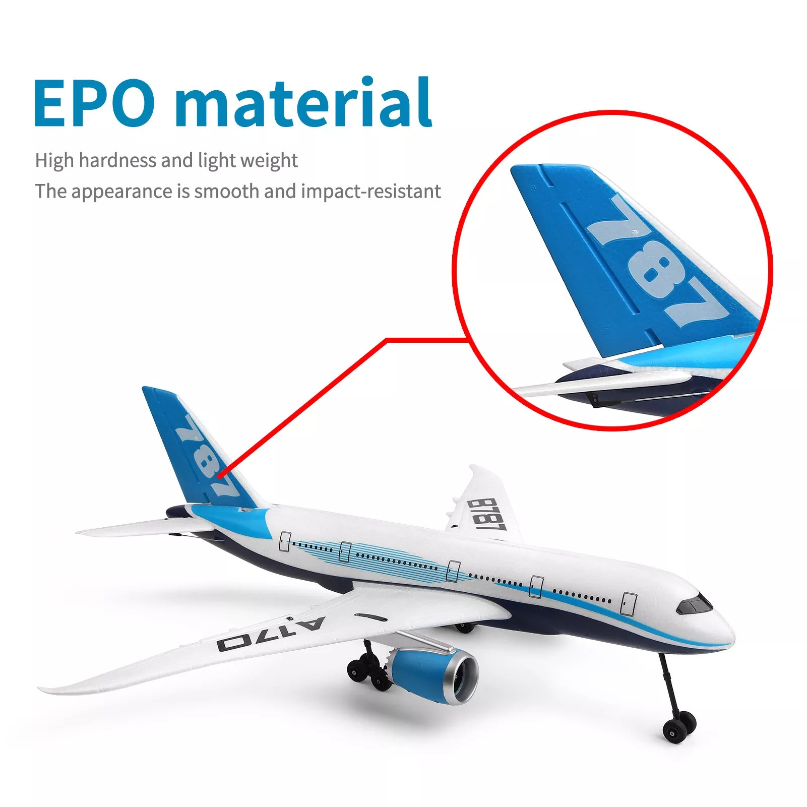 New WLtoys A170 Boeing 787 2.4G RC Air plane 3D/6G EPO Craft Foam Brushless EPO Electric Glider Fighter