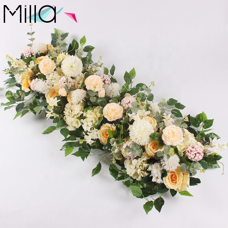 Wedding Decoration Artificial Flowers Road Guidance Floral Background Wall Scene Decorations