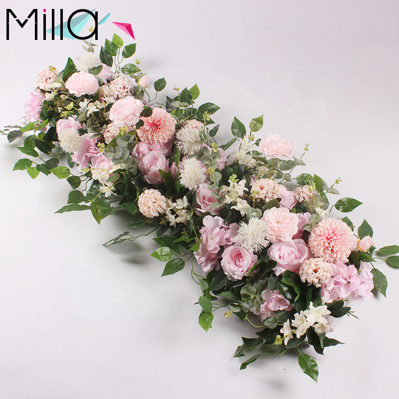 Wedding Decoration Artificial Flowers Road Guidance Floral Background Wall Scene Decorations