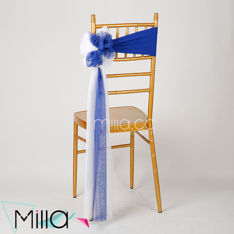 2023 New design Event Decoration  flower chair sash for weddings