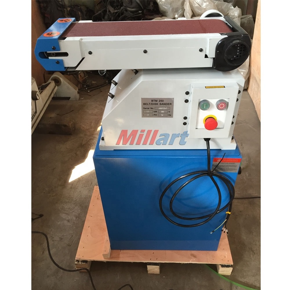 BTM250 TTMC Large Surface Polishing Machine/ Belt Grinder for Metal and Wood/ Abrasive Belt Polishing Machine