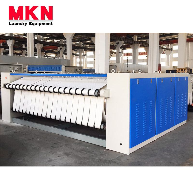 3000mm Fully Automatic Steam Heating Roller Flatwork Ironer Bed Sheet Ironing Machine