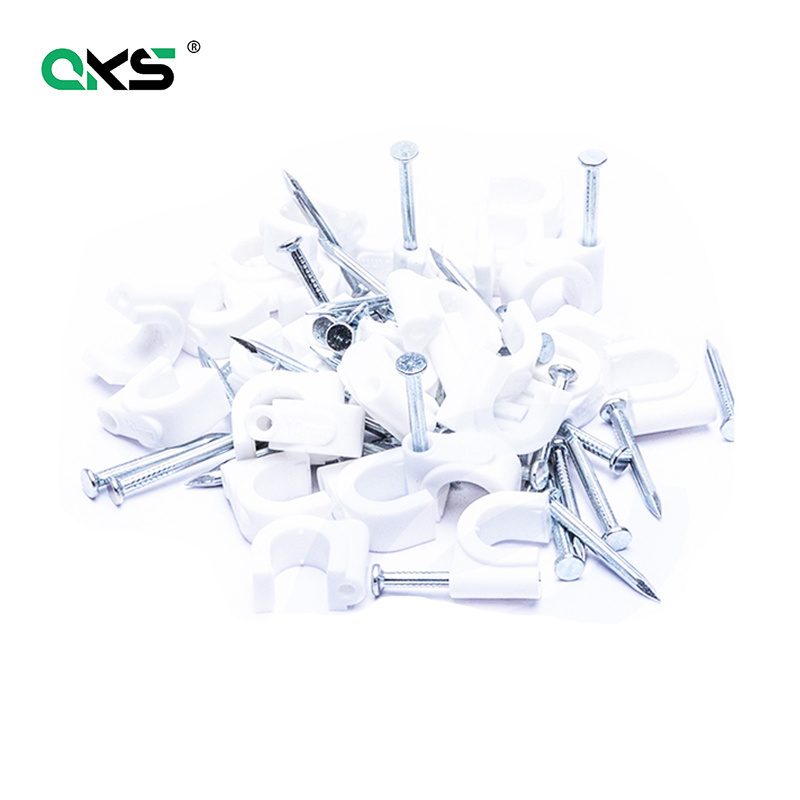 Cable holder clip nylon cable fixing clip holder wire fixed clips Adhesive Tie Mount KSS PE cement reinforcement nail steel nail