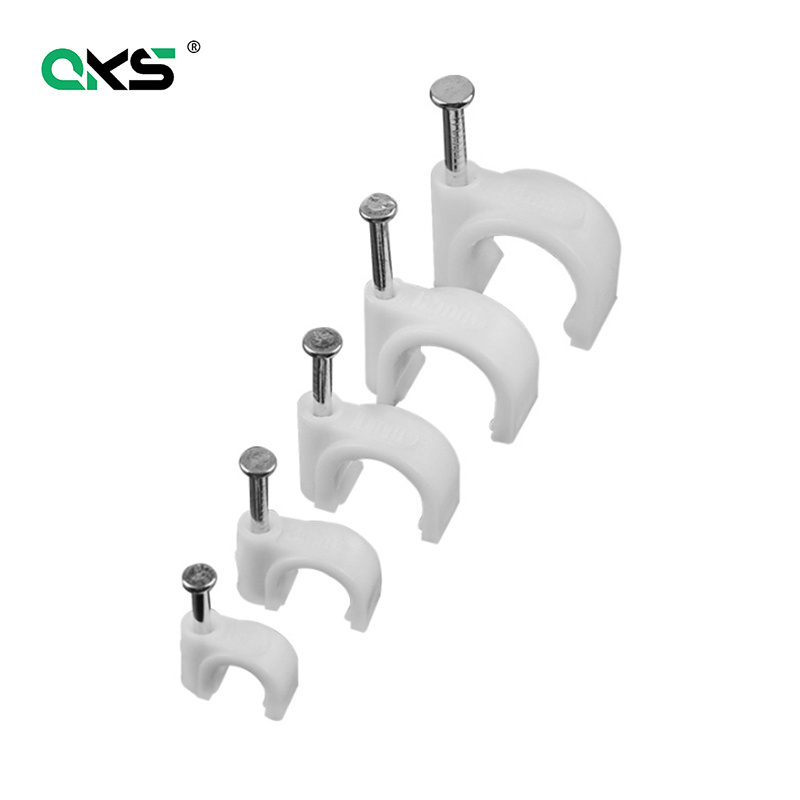 Cable holder clip nylon cable fixing clip holder wire fixed clips Adhesive Tie Mount KSS PE cement reinforcement nail steel nail