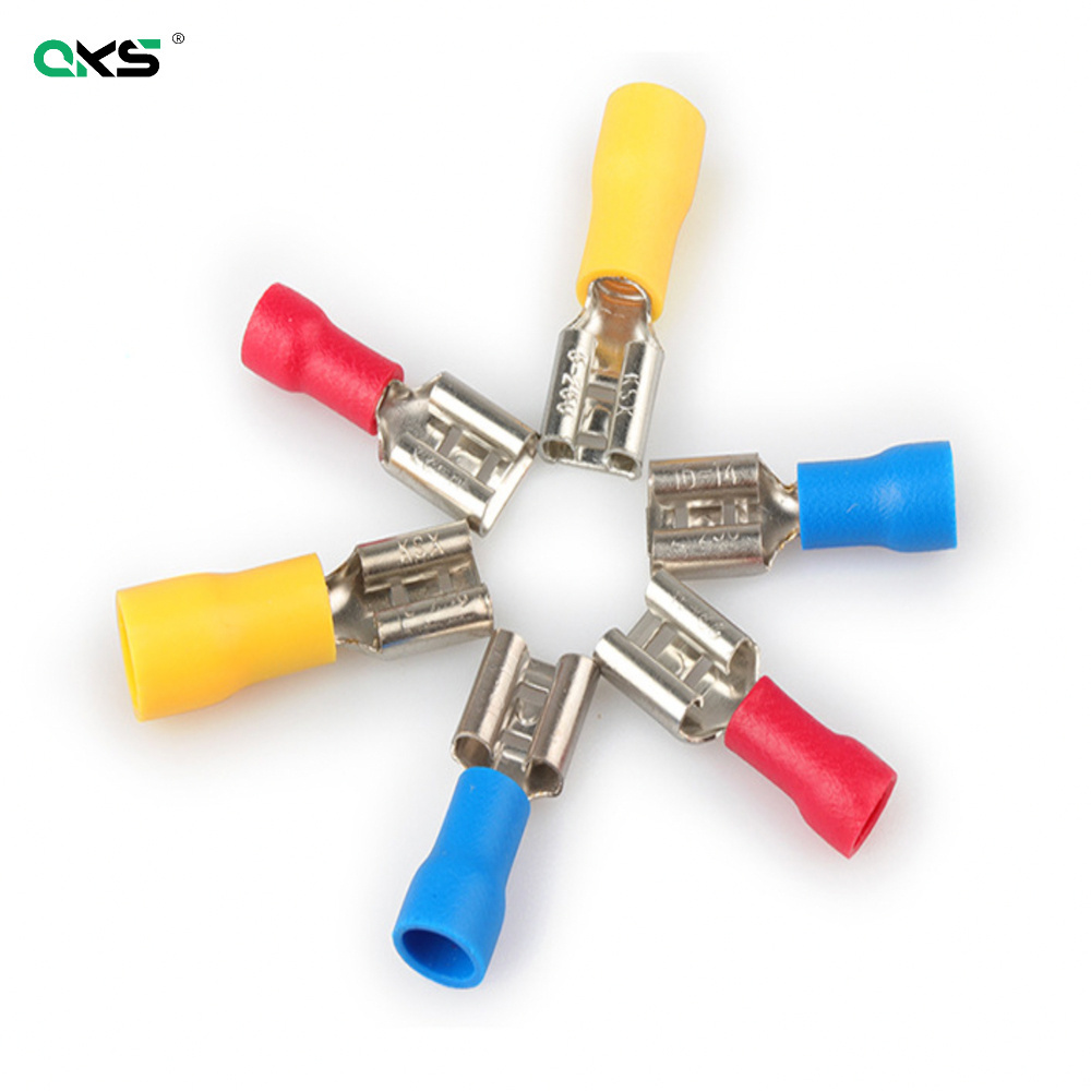 FDD  Insulated Wire Spade Female Quick Disconnect Terminals With Pvc Insulation