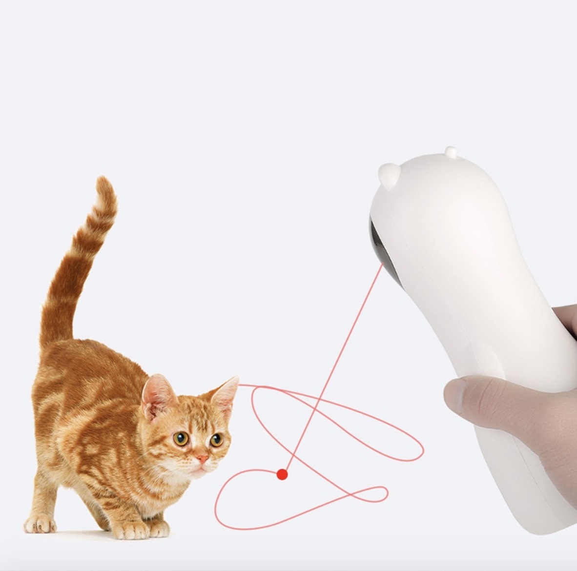 High Quality Pet Toys Cat Laser Toys Interactive Cat Light Toys for Indoor Exercise Mouse Catching Game for House Kittens