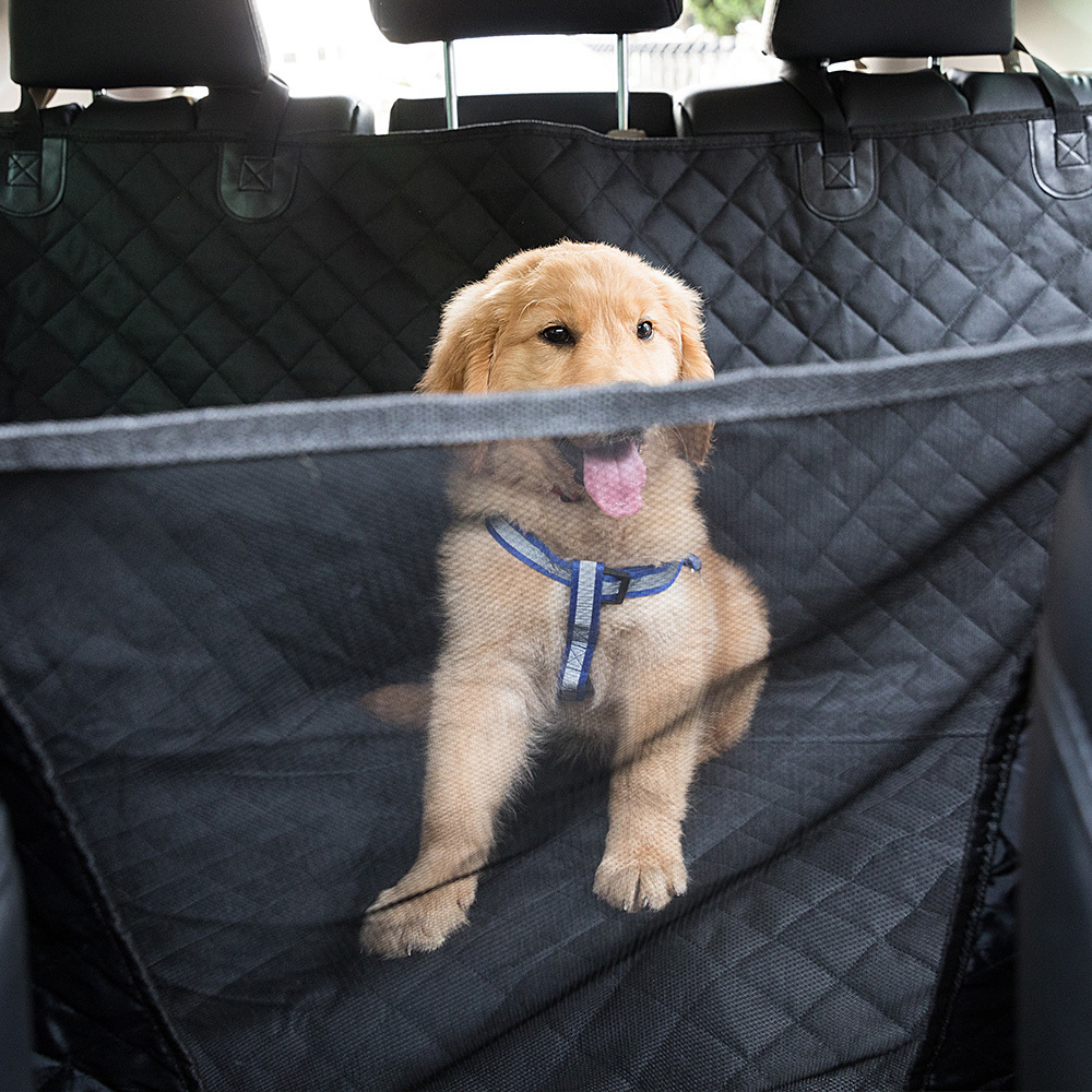 High Quality Dog Car Seat Cover with View Mesh Window Pet Cars Trucks Suv Hammock Waterproof Nonslip Backing Keep Clean