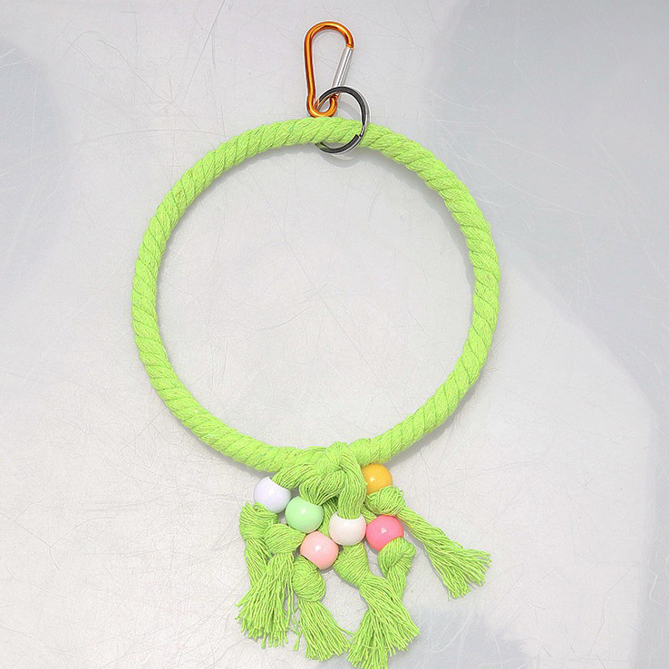 Swing Hanging Standing Chewing Toy Colorful Bird Hammock Parakeet Toys Suitable For Budgerigar Love Birds Finches