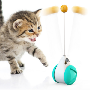 Interactive Cat Toy Balance Auto Swing Back Cat Chase Exercise Toy Catnip Ball Battery Free Stress Release Cat Toy