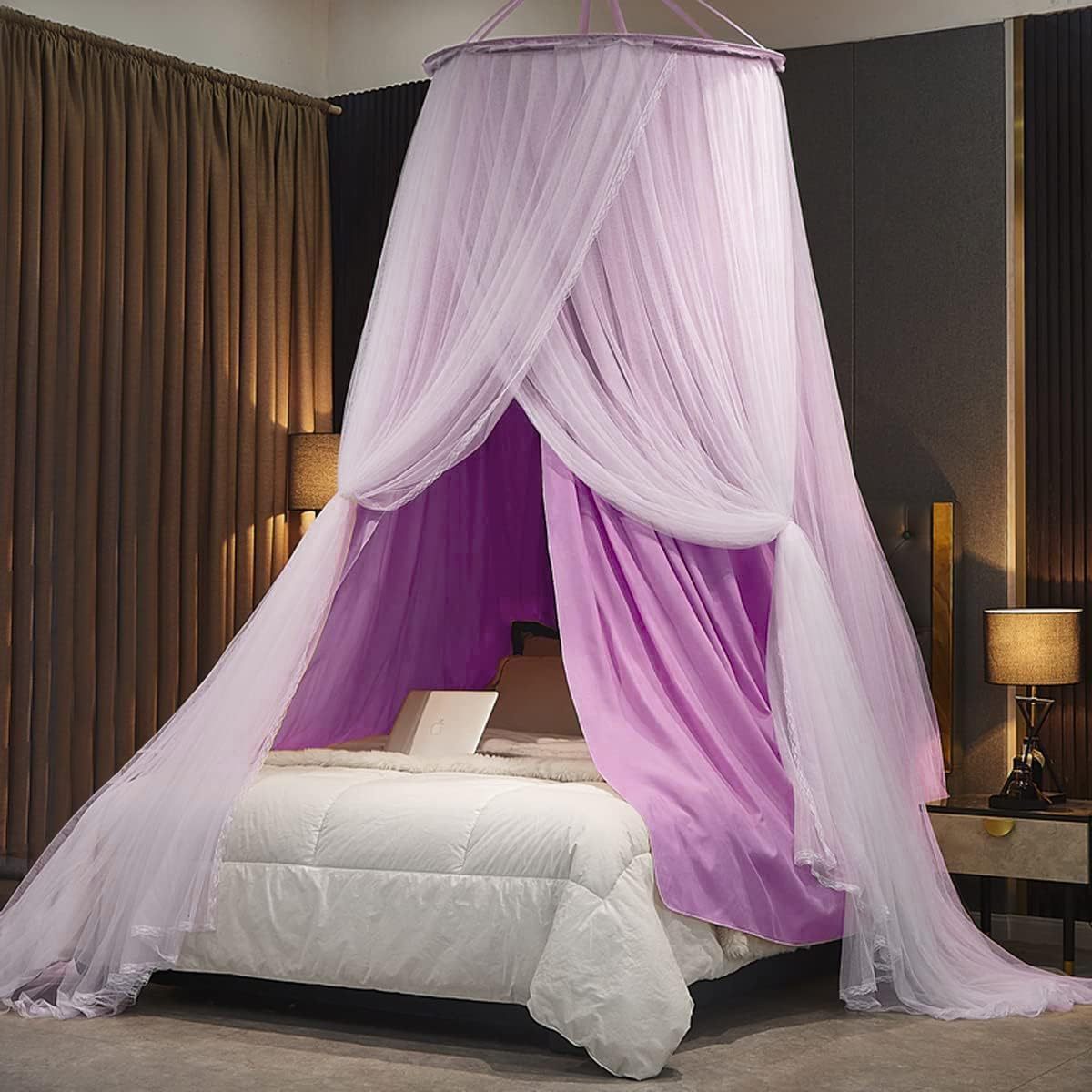 New dome dustproof mosquito net integrated shading bed curtain, dome hanging pattern net, bedside children's tent, adult