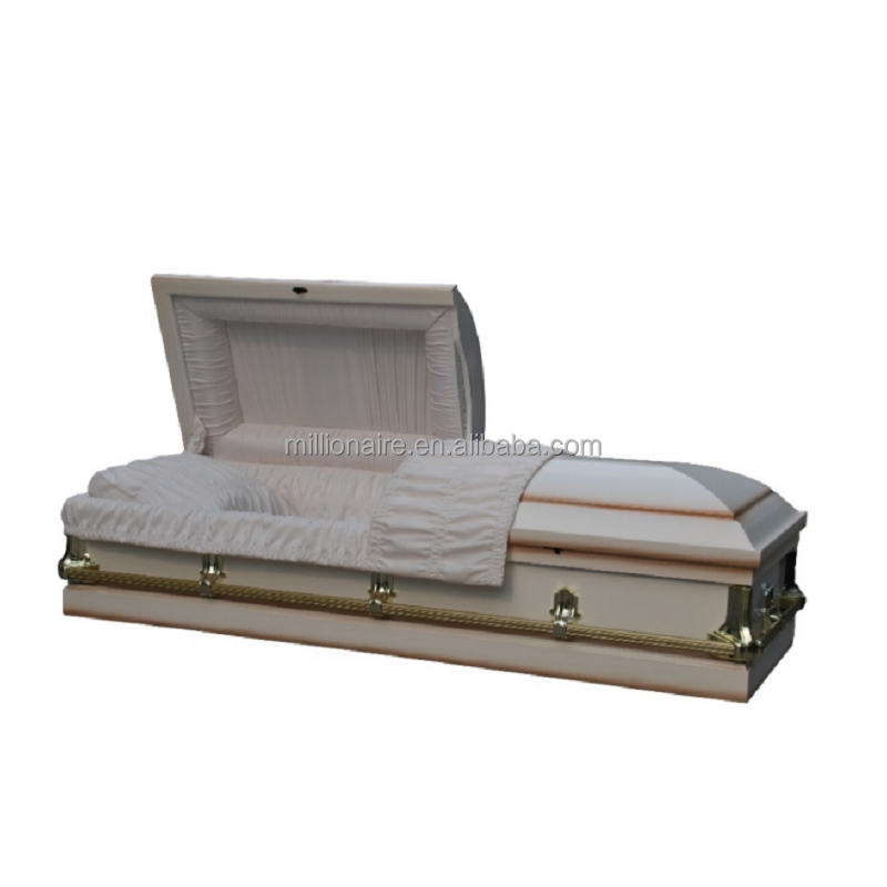 Nantong Millionaire religious funeral supplies wood casket with full lid full couch