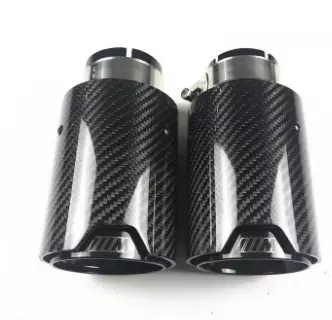 New Style Chrome Stainless Steel Carbon Fiber Muffler Exhaust Tip For BMW M2 M3 M4 F87 F80 F82 F83 M5 F10 M6 F12 F13 X5M X6M