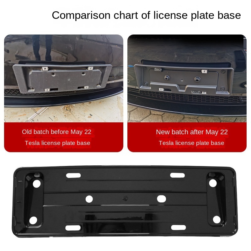 Car license plate holder modification, hidden ABS material, snap-on non-destructive installation For Model Y 2019-2022