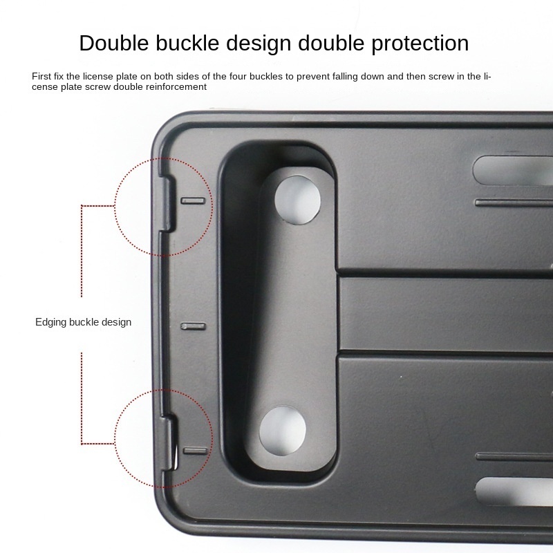 Car license plate holder modification, hidden ABS material, snap-on non-destructive installation For Model Y 2019-2022