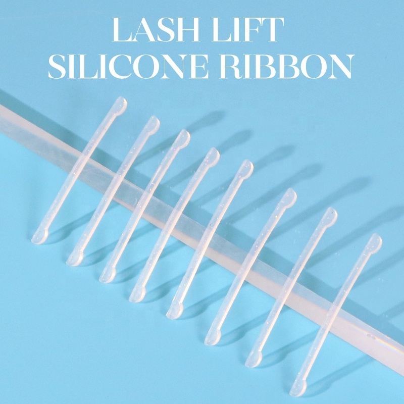 Silicone Lash Lift Covers Lock Eyelashes pink Silicone Tapes 1 Pair super soft lash lift stripes compensator ribbon cover