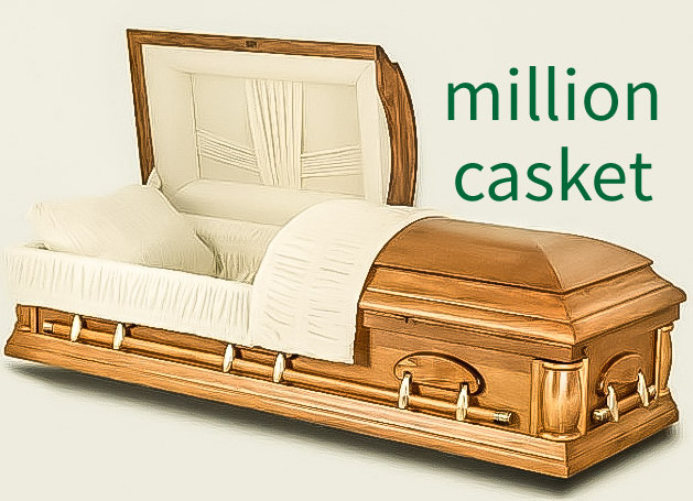 pecan veneer American standard style wooden casket funeral supplies DH-018 million casket USA funeral home hot sale