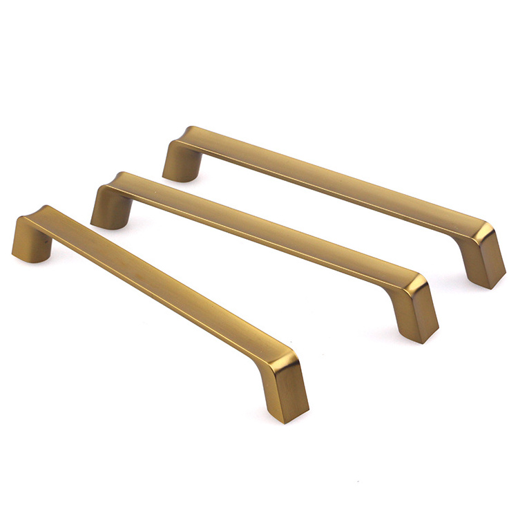 high quality 160mm Brushed titanium gold Zinc Alloy hardware handle for kitchen cabinet  Drawer pull