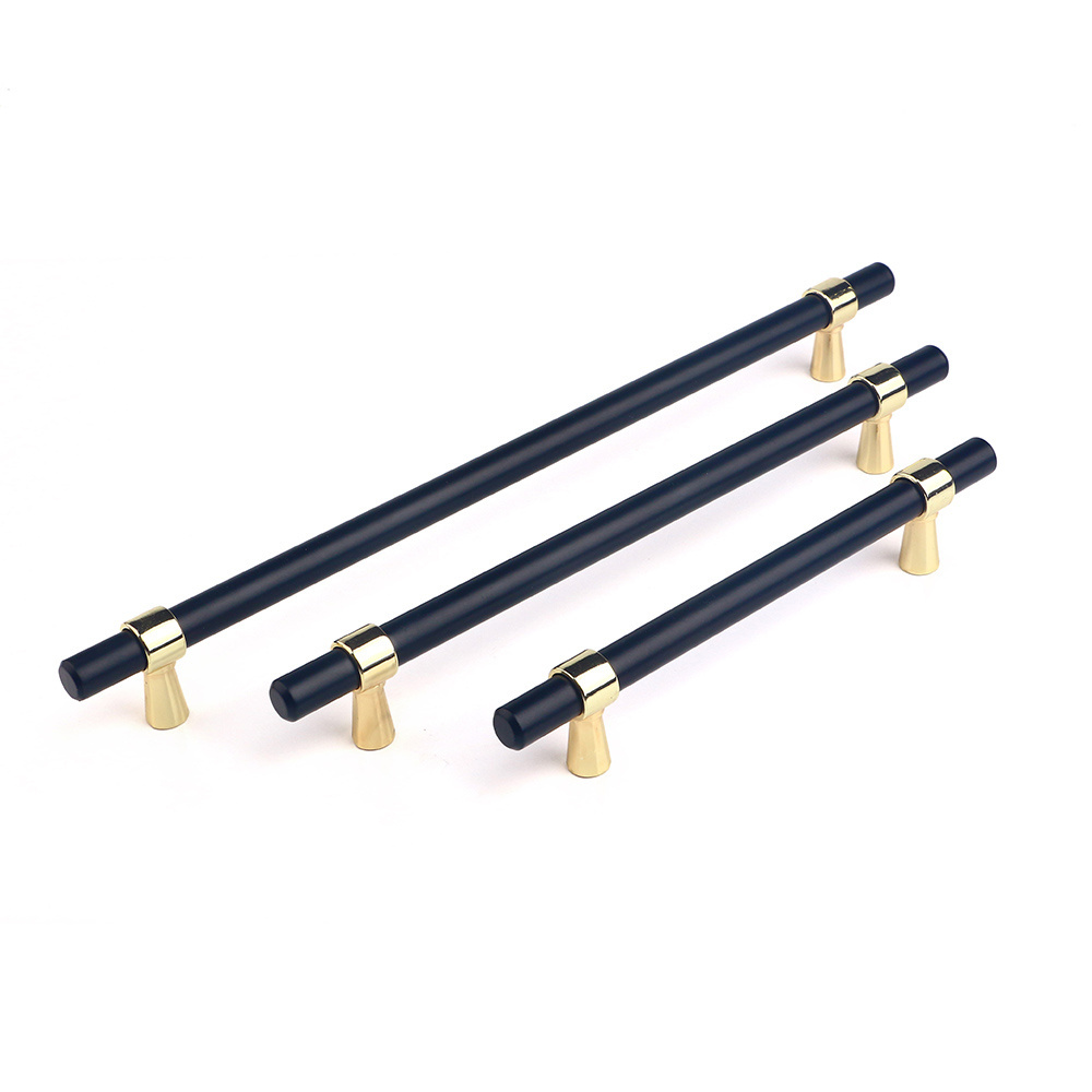 wholesale price Affordable furniture handles black and gold handles for kitchen cabinets pull