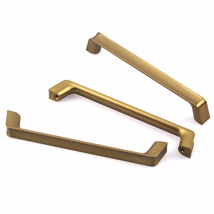 high quality 160mm Brushed titanium gold Zinc Alloy hardware handle for kitchen cabinet  Drawer pull