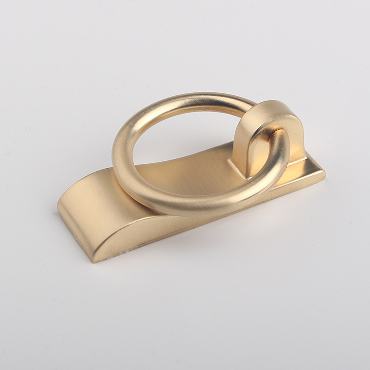 Wholesale Hardware Handles Cabinet Drawer Ring Pull Handles Furniture Handle & Knob Antique Brass Modern Zinc Alloy,zinc Gold