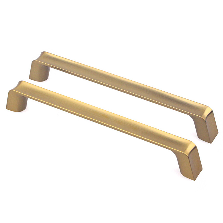 high quality 160mm Brushed titanium gold Zinc Alloy hardware handle for kitchen cabinet  Drawer pull