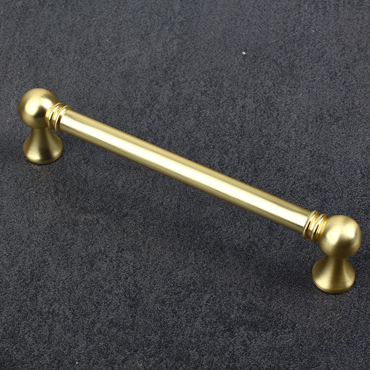 china wholesale Zamak alloy gold handle drawer pull black cabinet cabinet knobs and handles for kitchen cabinet modern